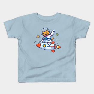 Astronaut Cat Kids T-Shirt